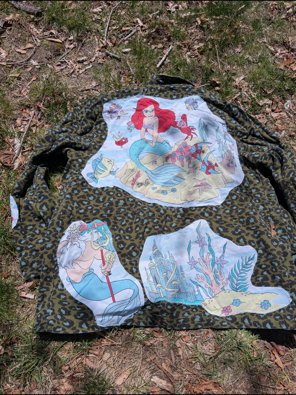 Upcycled Vintage Little Mermaid Utility Jacket